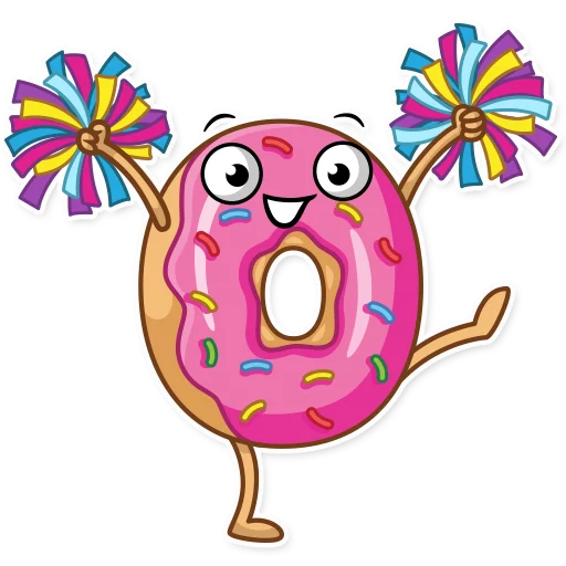 ✊ Стикер «Donut and Coffee» для Telegram