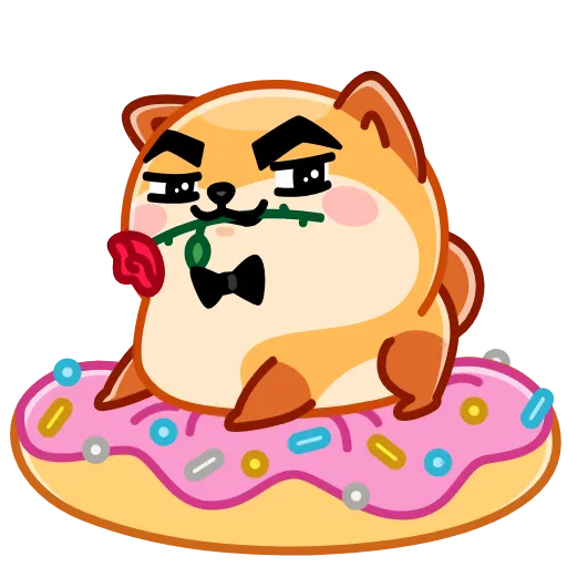 🌹 Стикер «Donut» для Telegram