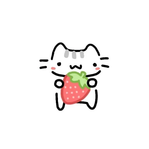 🍓 Стикер «Doodle cats» для Telegram