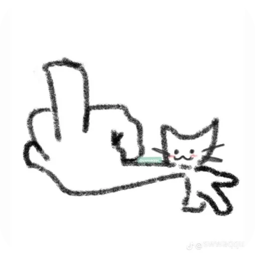 🐱 Стикер «Doodle cats» для Telegram
