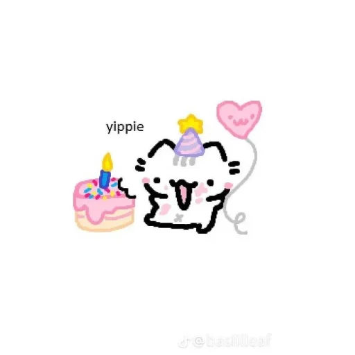 🥳 Стикер «Doodle cats» для Telegram