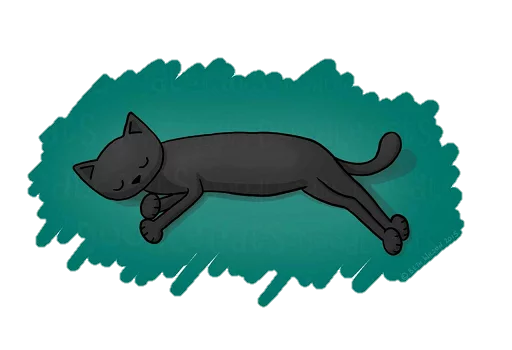 💤 Стикер «doodlecats» для Telegram