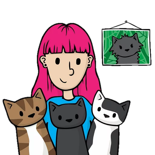 👫 Стикер «doodlecats» для Telegram
