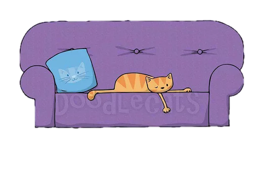 😪 Стикер «doodlecats» для Telegram