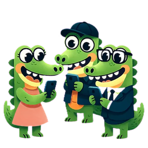 📱 Стикер «Doodle Gator» для Telegram