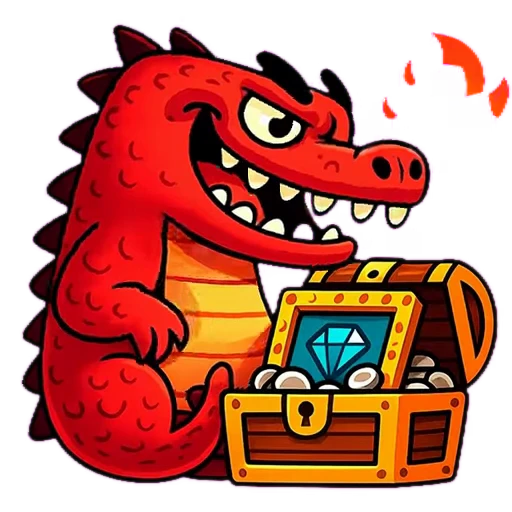 🐲 Стикер «Doodle Gator» для Telegram