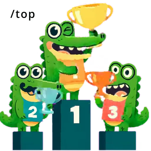 🏆 Стикер «Doodle Gator» для Telegram