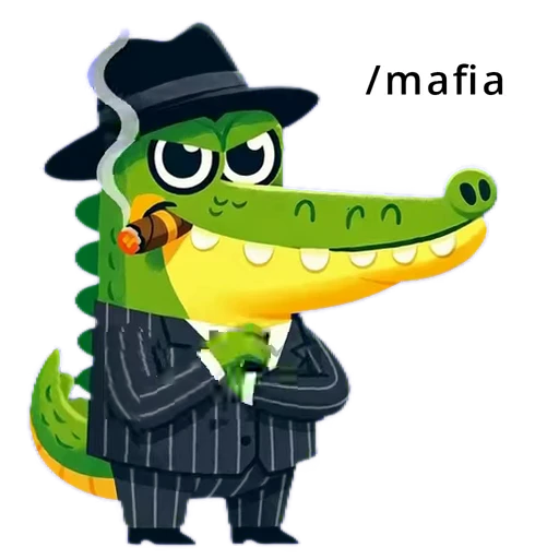 🕴 Стикер «Doodle Gator» для Telegram
