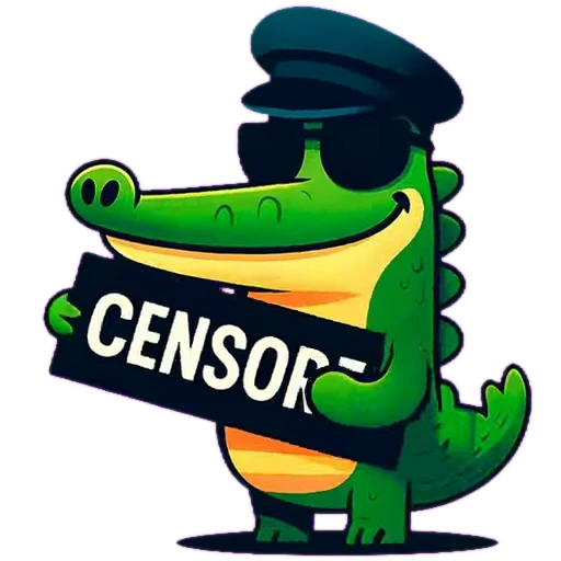 🔞 Стикер «Doodle Gator» для Telegram