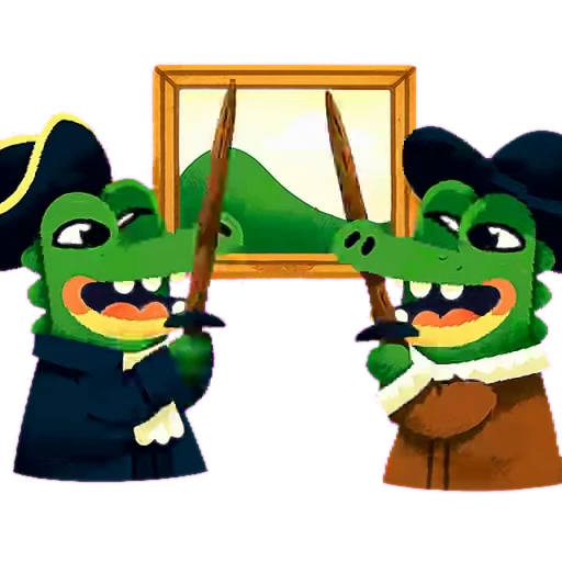 ⚔️ Стикер «Doodle Gator» для Telegram