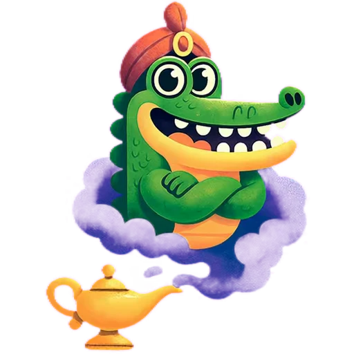 🧞 Стикер «Doodle Gator» для Telegram