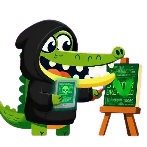 💻 Стикер «Doodle Gator» для Telegram