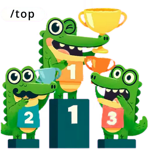 🏆 Стикер «Doodle Gator» для Telegram