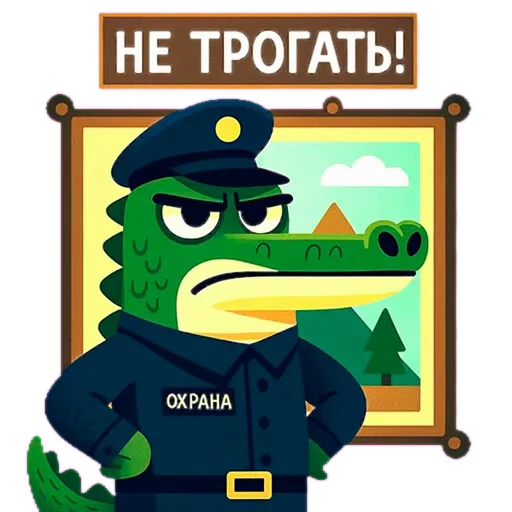 💂‍♂️ Стикер «Doodle Gator» для Telegram