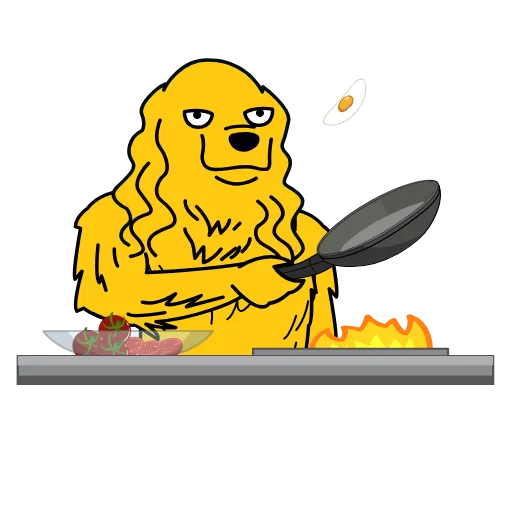🍳 Стикер «Doogle» для Telegram