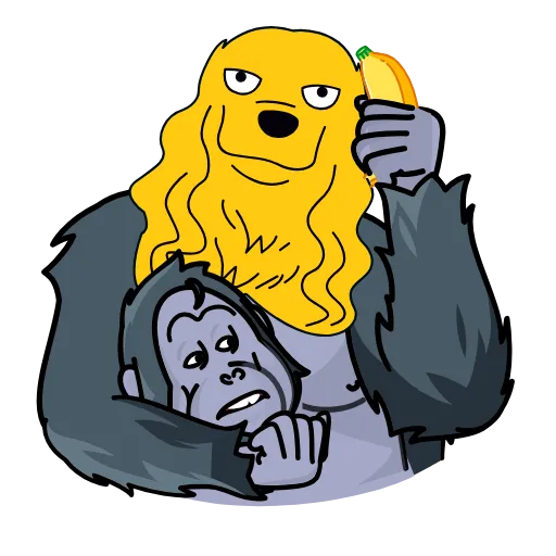 🦍 Стикер «Doogle» для Telegram