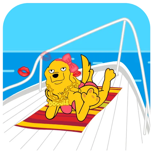 🛥 Стикер «Doogle» для Telegram