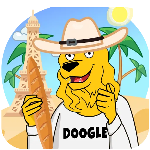 🤠 Стикер «Doogle» для Telegram