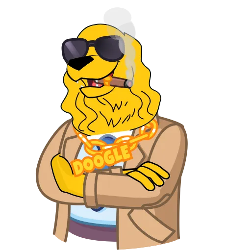 🚬 Стикер «Doogle» для Telegram