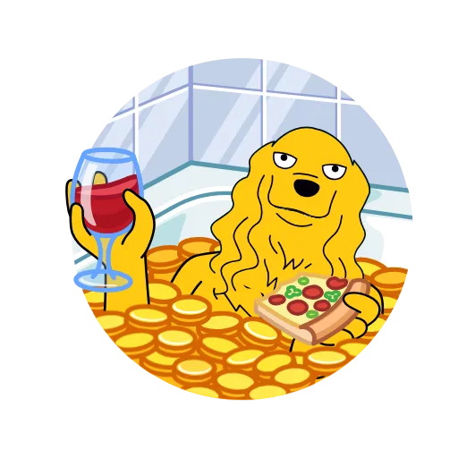 🍷 Стикер «Doogle» для Telegram