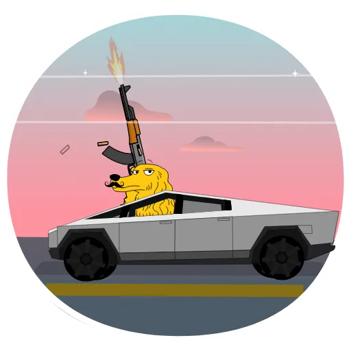 🚗 Стикер «Doogle» для Telegram