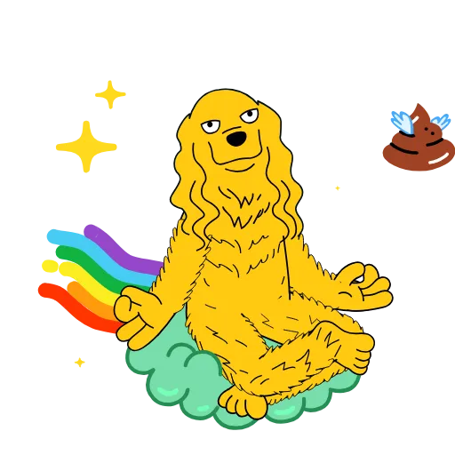 🧘‍♂️ Стикер «Doogle» для Telegram