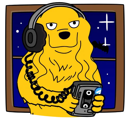 🎧 Стикер «Doogle» для Telegram