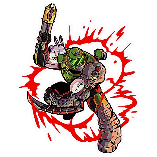 😡 Стикер «Doom Eternal» для Telegram