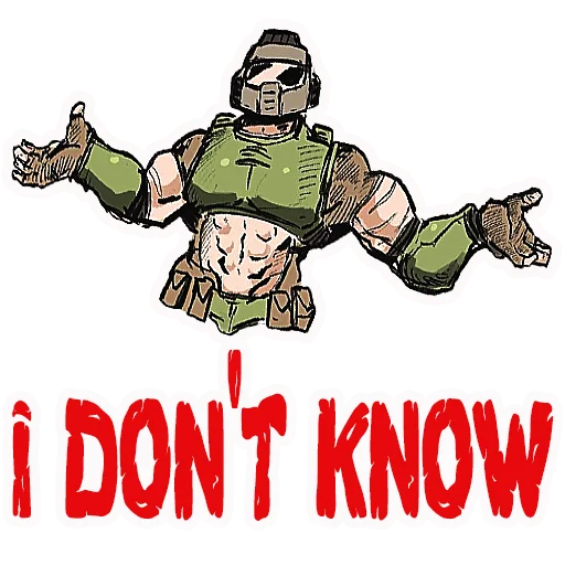 🤷‍♂️ Стикер «Doom Eternal» для Telegram