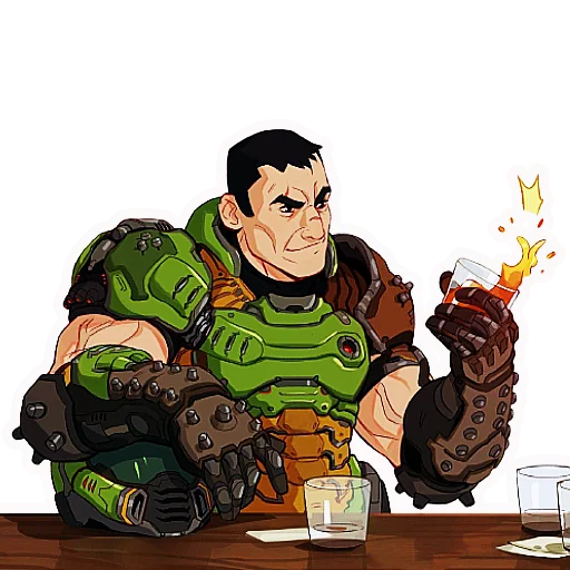 🍺 Стикер «Doom Eternal» для Telegram