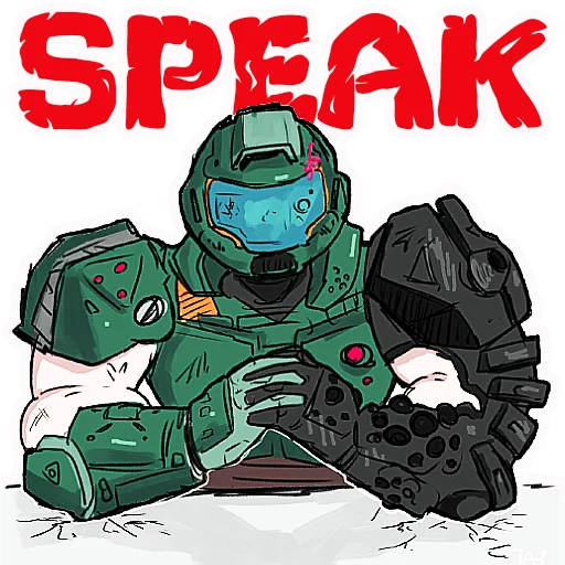 🤨 Стикер «Doom Eternal» для Telegram