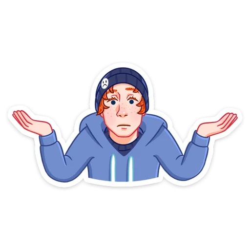 🤷 Стикер «Думер Дэн» для Telegram