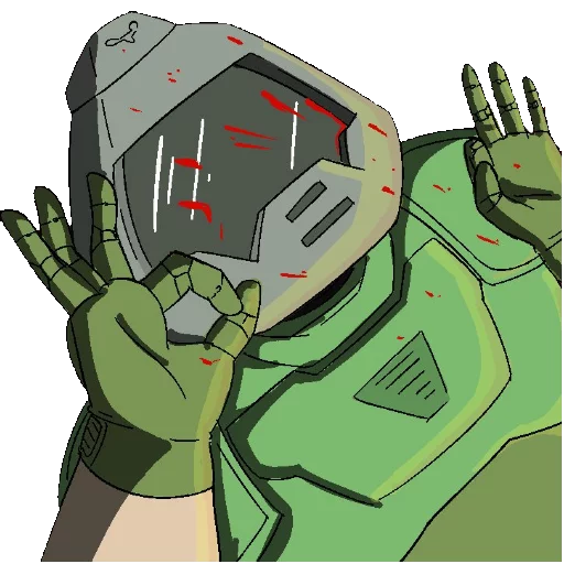 👌 Стикер «Doom Rip & Tear» для Telegram