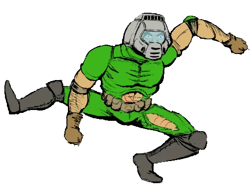 🕺 Стикер «Doom Rip & Tear» для Telegram