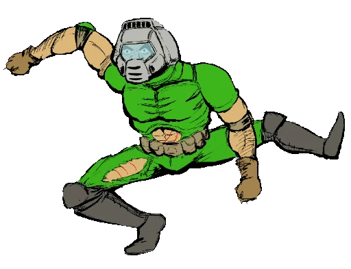 🕺 Стикер «Doom Rip & Tear» для Telegram