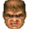 Стикер 3 😠 Doomguy emoji (Doom)