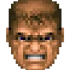 Стикер 7 😠 Doomguy emoji (Doom)