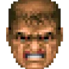 Стикер 8 😠 Doomguy emoji (Doom)