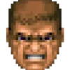 Стикер 6 😠 Doomguy emoji (Doom)