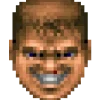 Стикер 12 😠 Doomguy emoji (Doom)