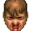 Стикер 4 😠 Doomguy emoji (Doom)