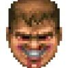 Стикер 14 😠 Doomguy emoji (Doom)