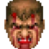 Стикер 10 😠 Doomguy emoji (Doom)