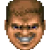 Стикер 11 😠 Doomguy emoji (Doom)