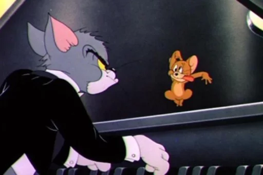 🤪 Стикер «dope Tom & Jerry» для Telegram