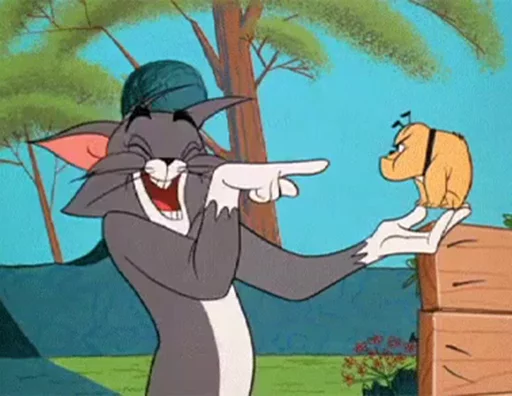 🤣 Стикер «dope Tom & Jerry» для Telegram