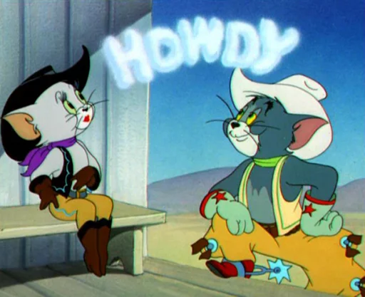🤠 Стикер «dope Tom & Jerry» для Telegram