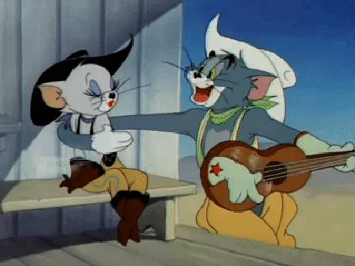 🤠 Стикер «dope Tom & Jerry» для Telegram