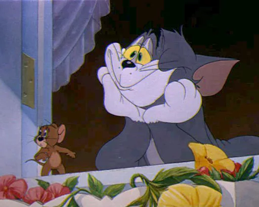 😍 Стикер «dope Tom & Jerry» для Telegram