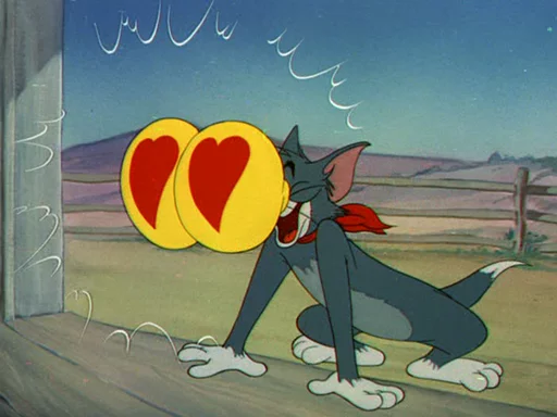 😍 Стикер «dope Tom & Jerry» для Telegram